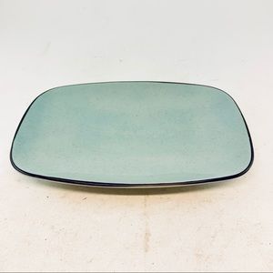 Nautica Island Shores Tableware Rectangular Relish Tray Aqua Pool Blue